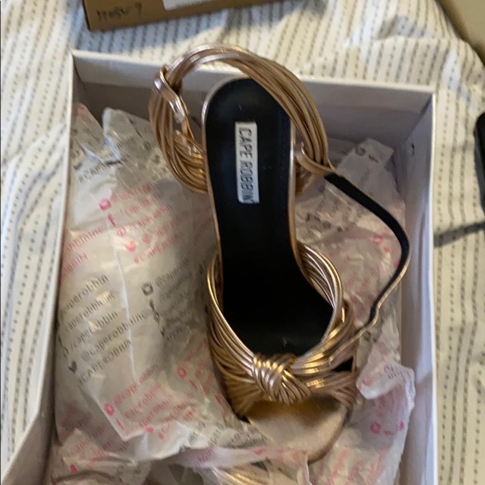 Rose gold beautiful shoes